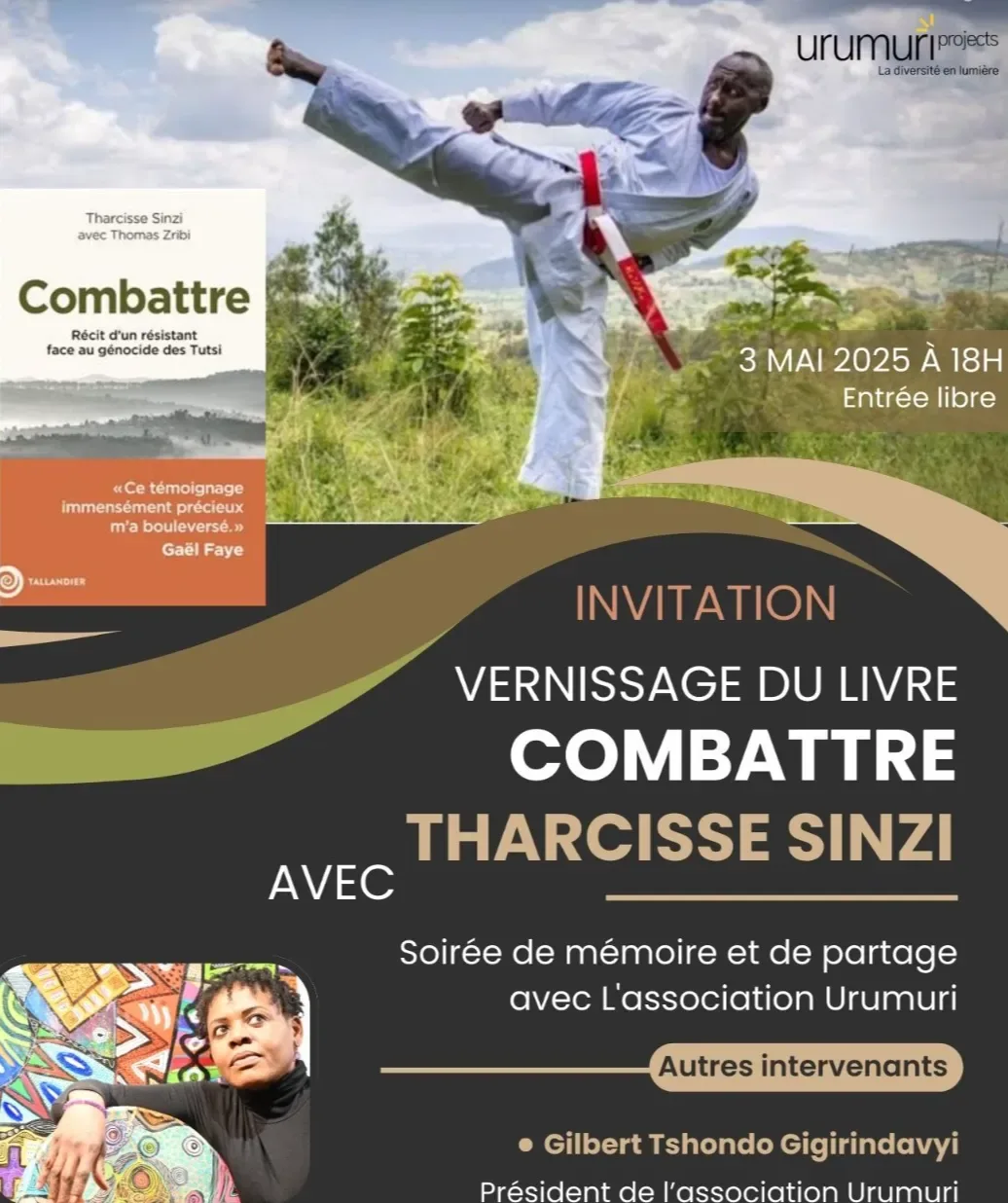 Vernissage de livre "Combattre" de Sensei Tharcisse Sinzi